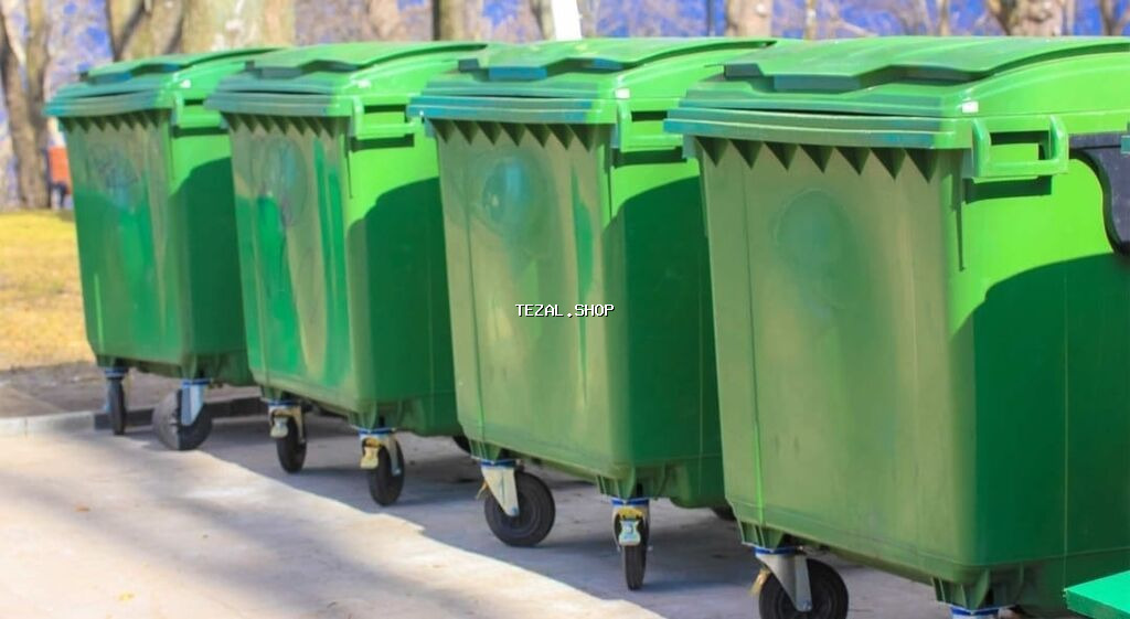 Zibil qabi goodben 1100 litre tekerli qapaqli 1100 litre tekerli - şəkil 2