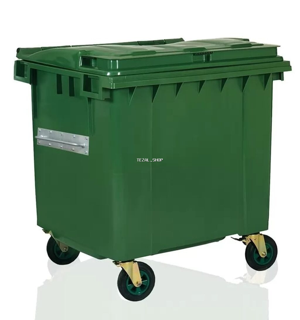 Zibil qabi goodben 1100 litre tekerli qapaqli 1100 litre tekerli - şəkil 3