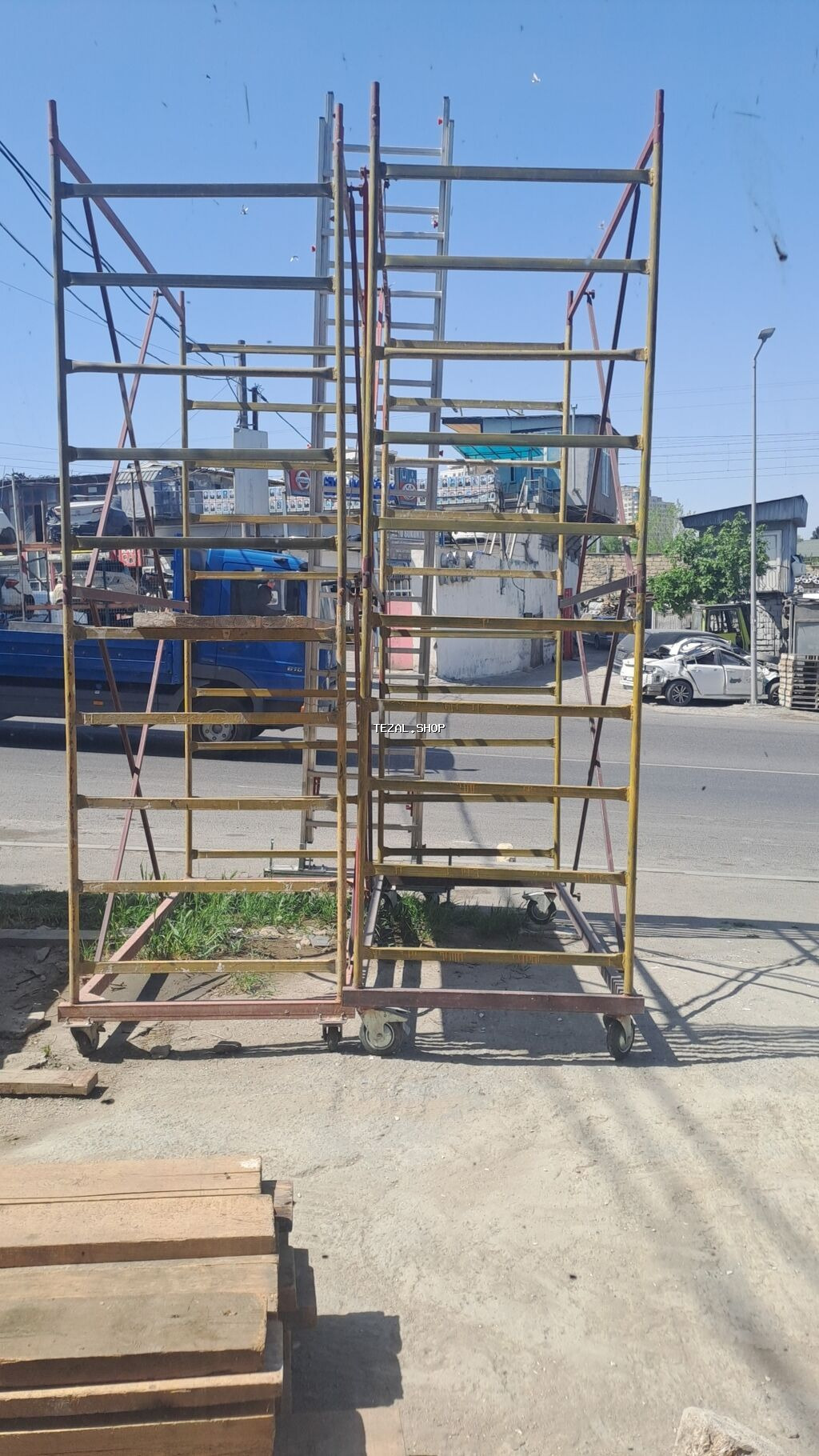 Alminium Tekerli iskele satisi ve icaresi.Magazamizda alminium tekerli - şəkil 2