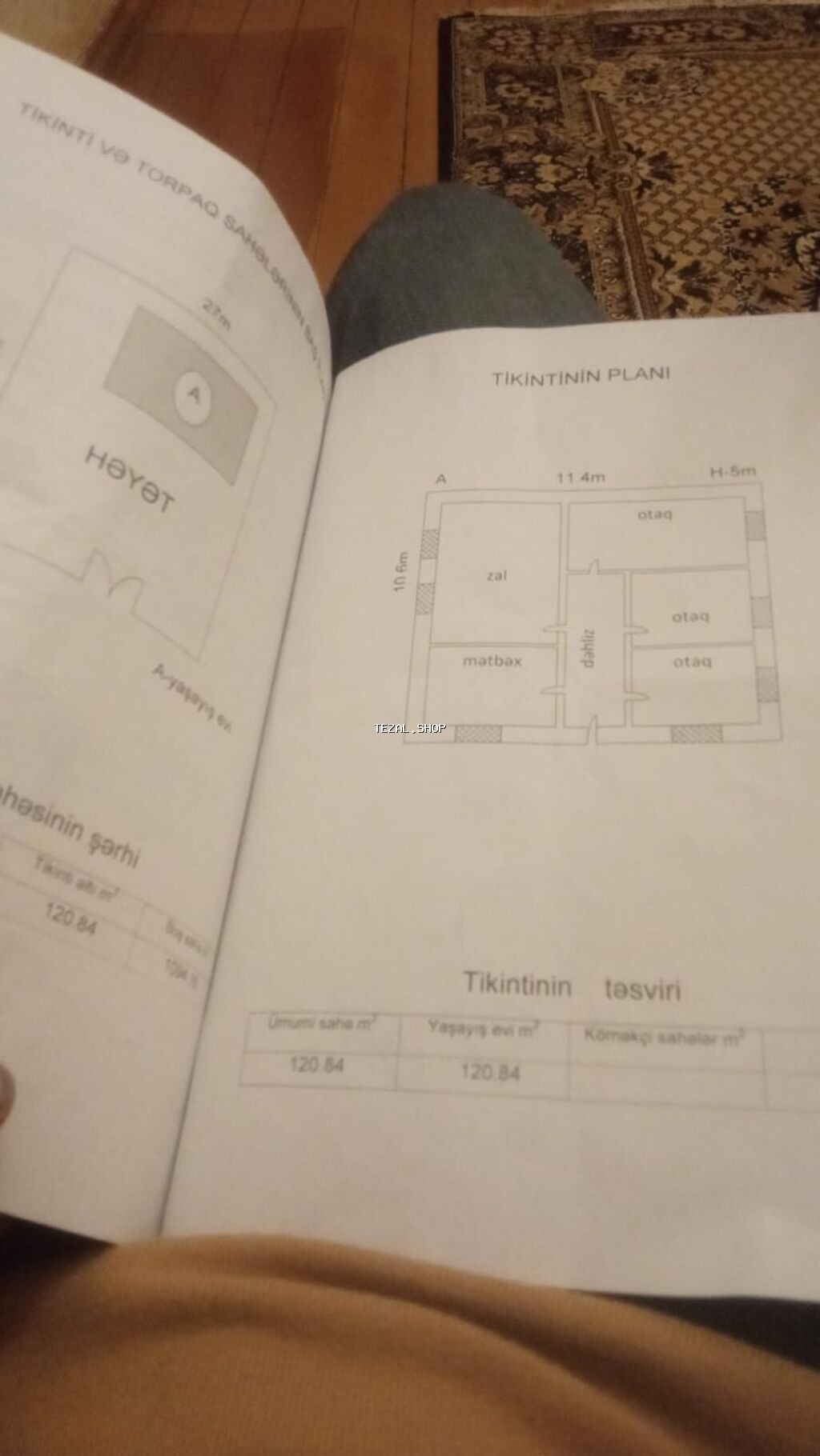 Binə 5 otaqlı, 120 kv. m, Kredit yoxdur, Təmirsiz - şəkil 3