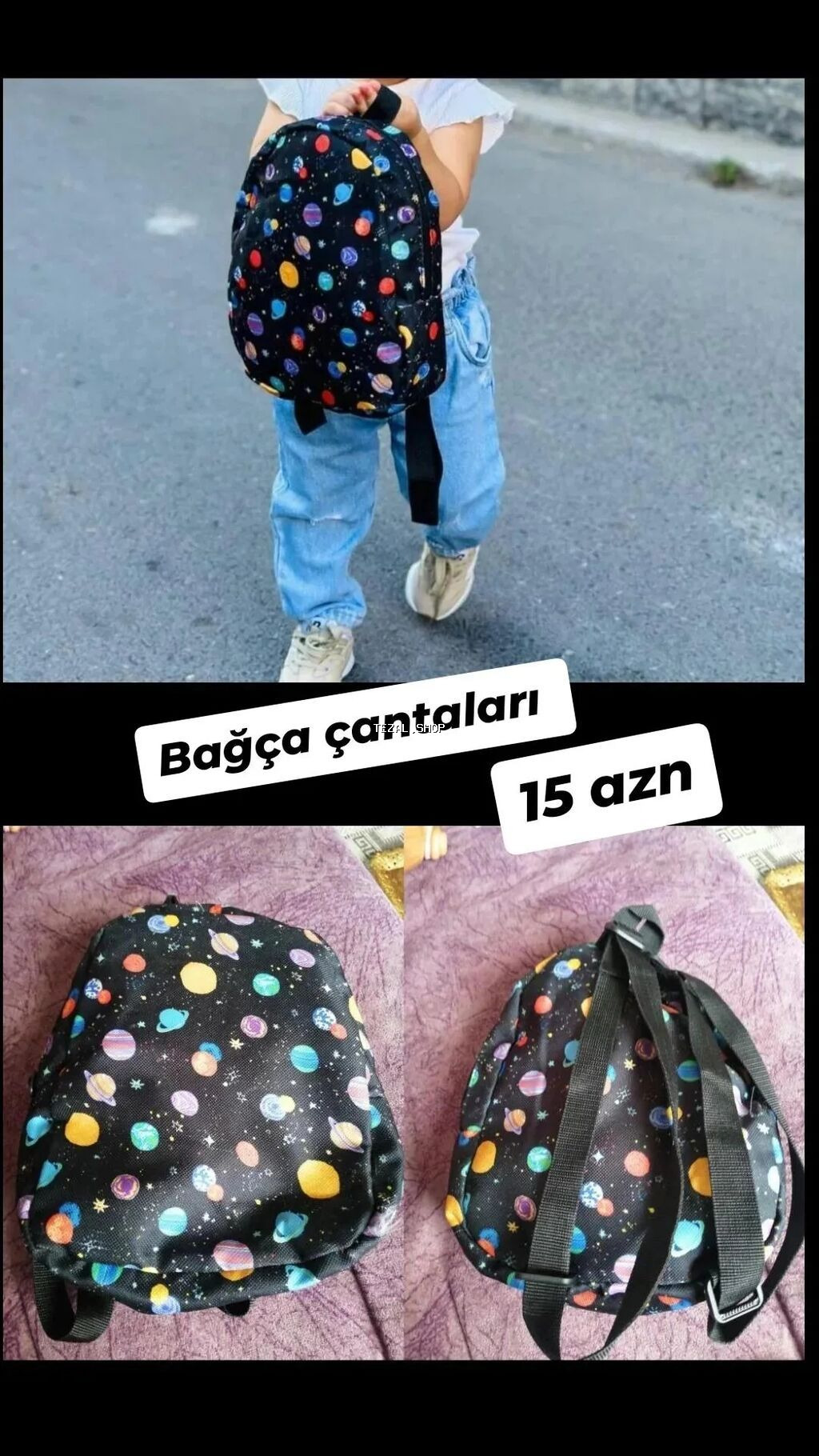 Uşaq bağça çantalari satılır, məhsul təzədir çatdırılma mümkündür
