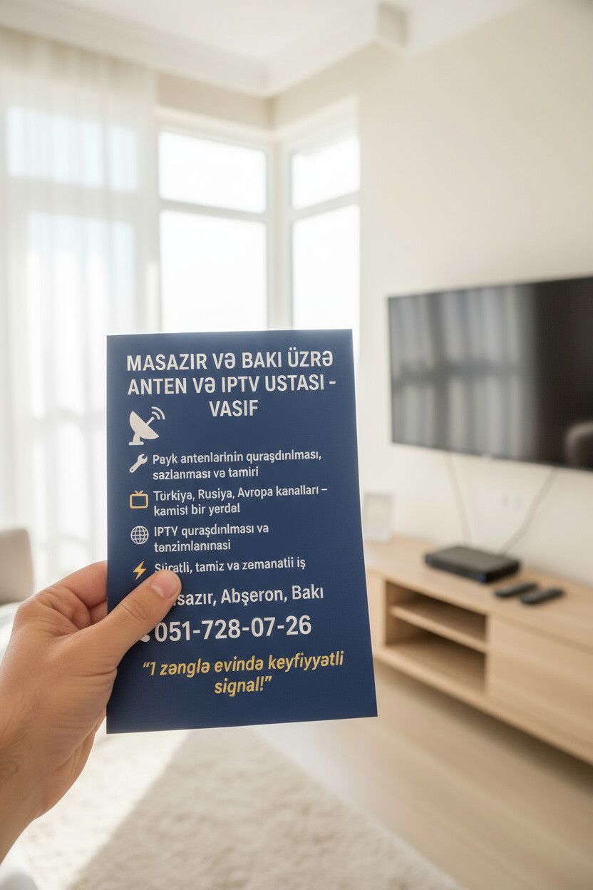 Peyk antenalarının quraşdırılması | Quraşdırılma | Zəmanət