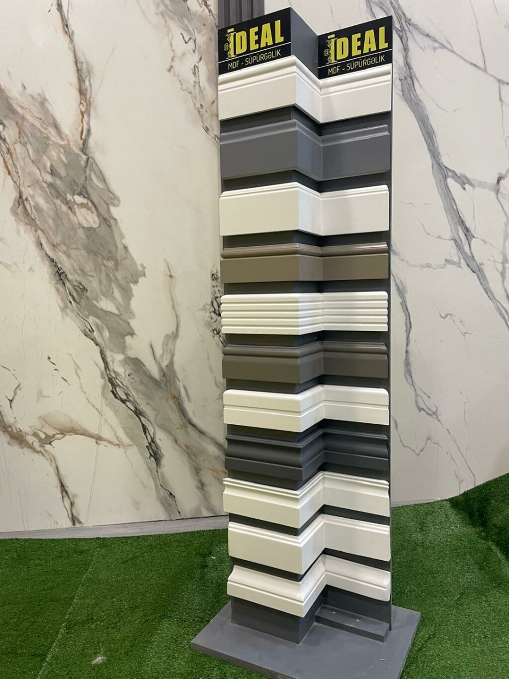 MDF süpürgəlik (plintus) nümunələri – IDEAL brendi - Material: MDF -