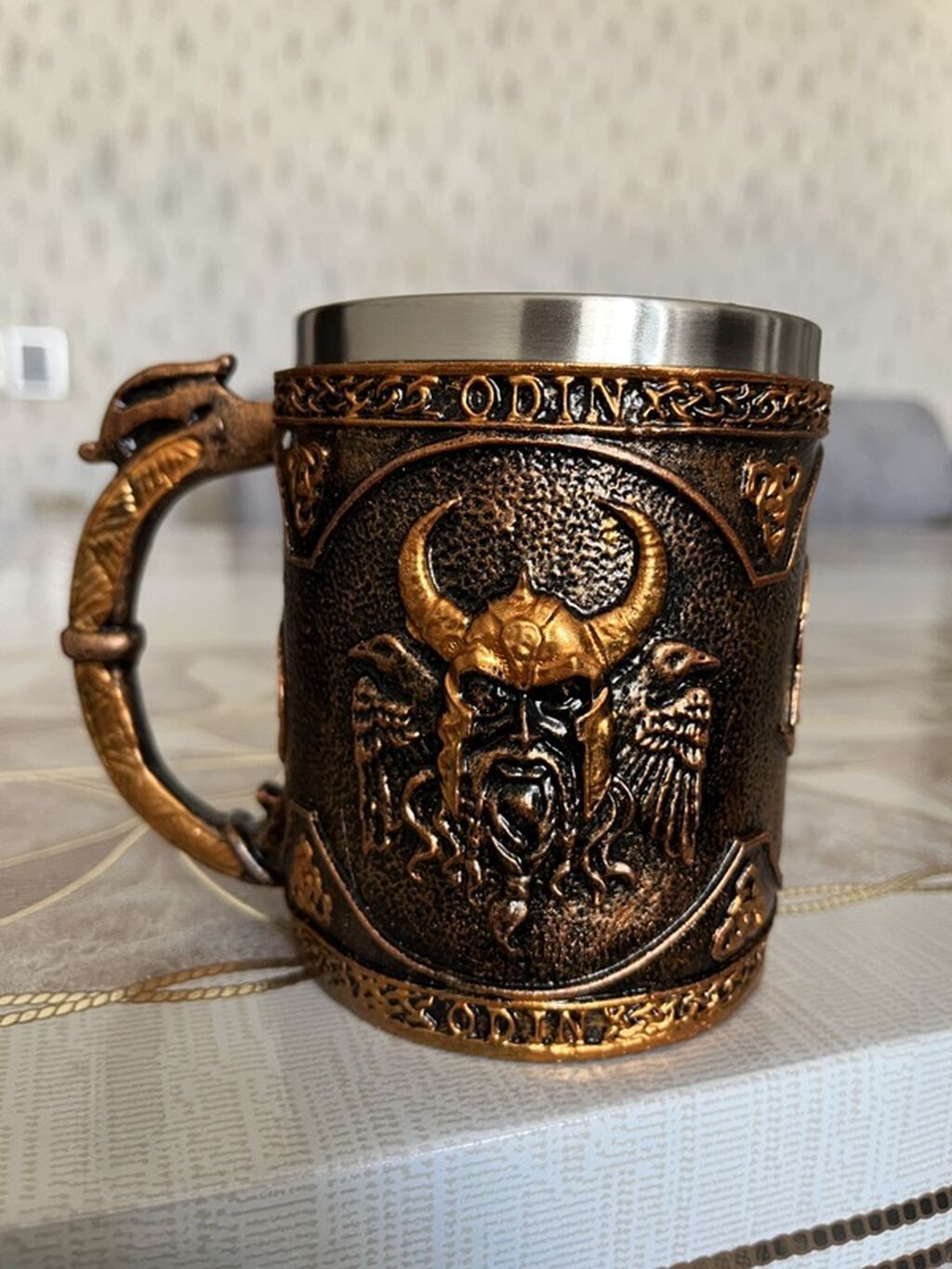 Fincanlar, rəng - Qızılı, Metal, 1 əd