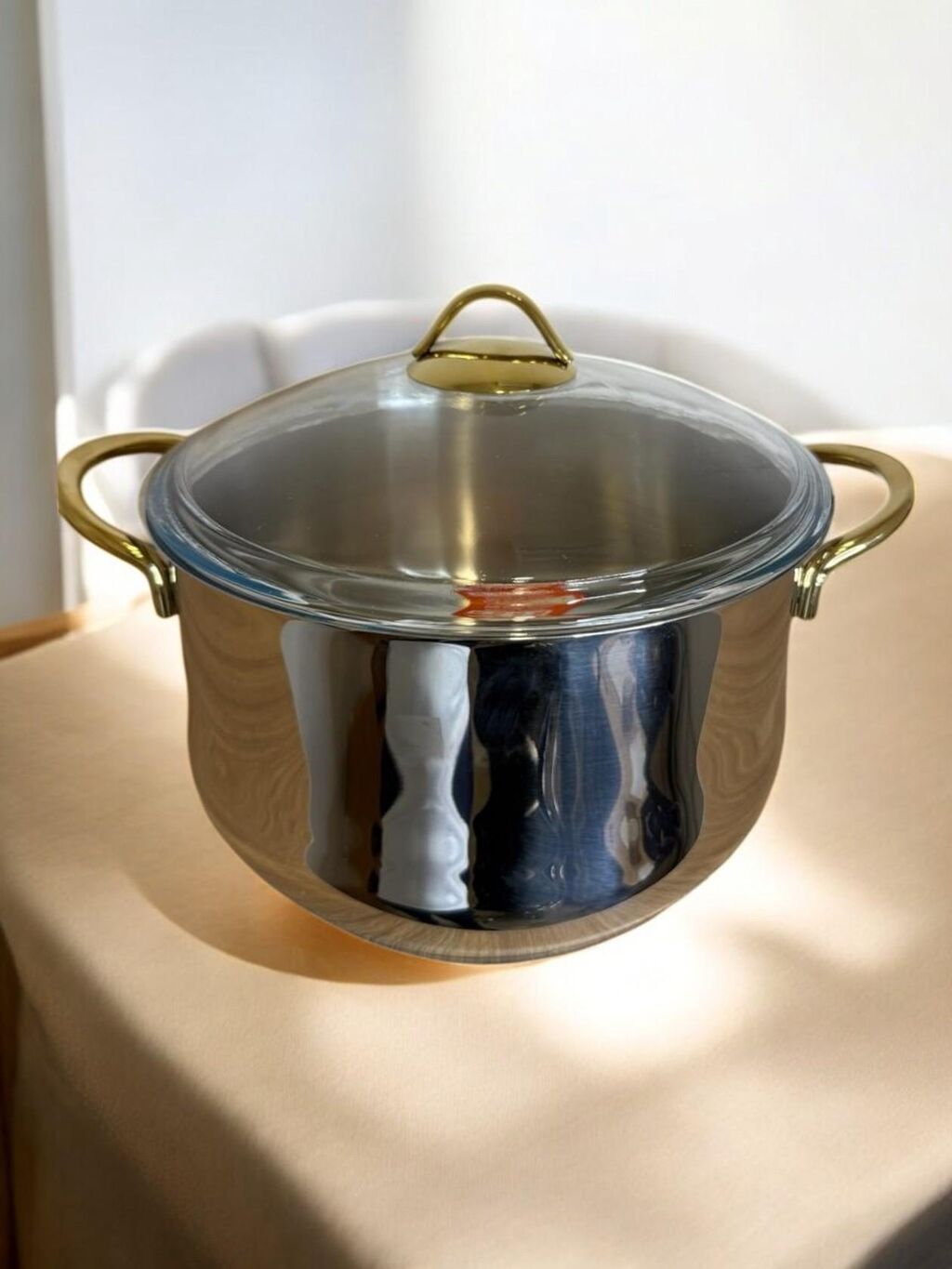 Qazan, rəng - Gümüşü, Paslanmayan polad