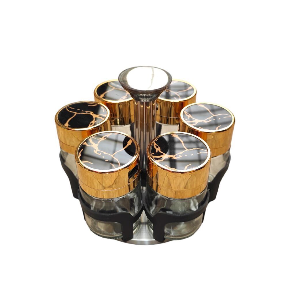 Ədviyyatlar üçün dəst NH_RAL7, fırlanan, 200 ml, 6 əd, 15x15 sm