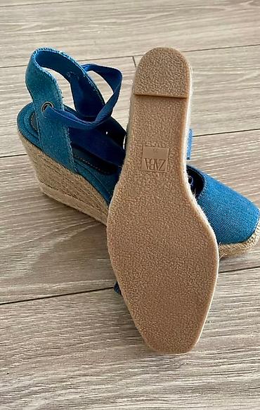 Tuflilər, Zara, Ölçü: 39, rəng - Göy, Yeni - şəkil 4