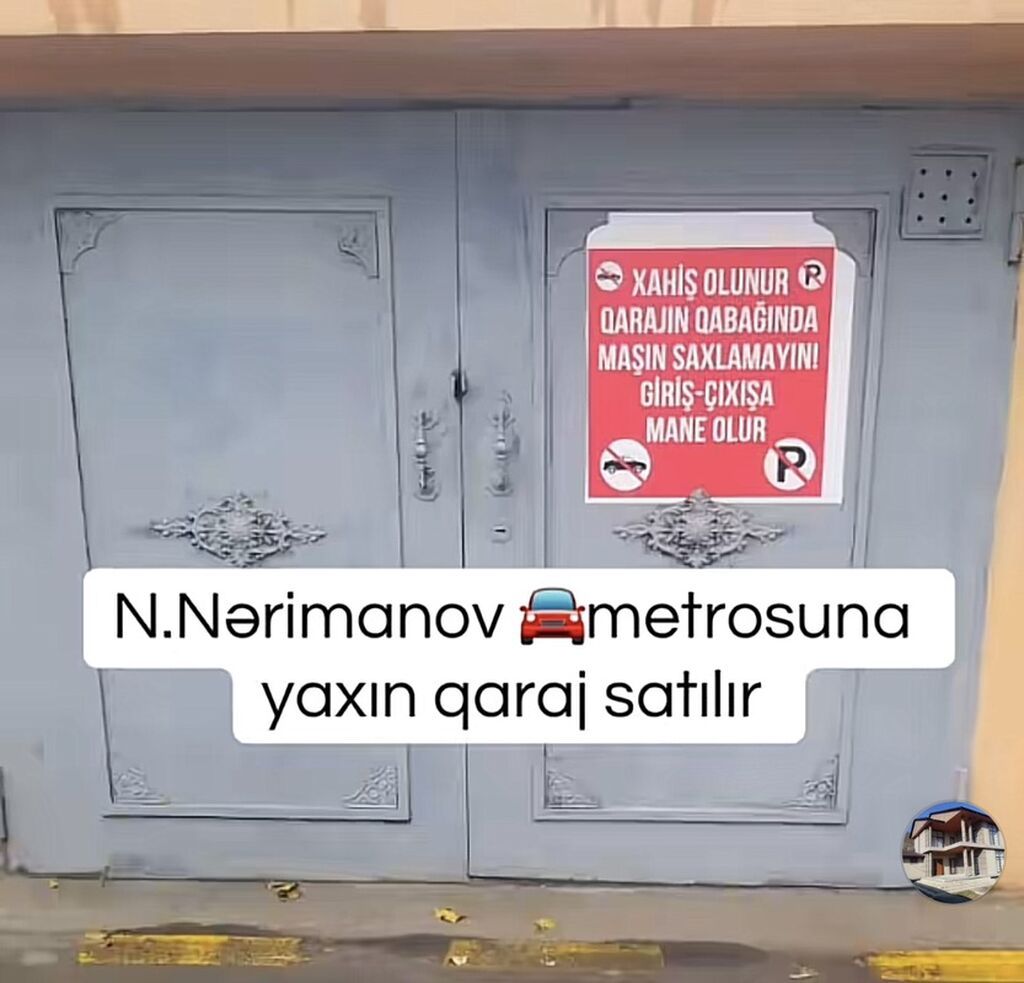 Nərimanov metrosuna yaxın gediş gəlişli yer qaraj satılır Ünvan