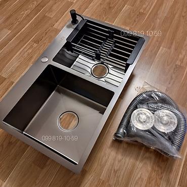 Yeni Düzbucaqlı Mətbəx çanağı, Şkafsız, Paslanmaz polad, Pulsuz çatdırılma - şəkil 4