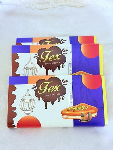 Fex Dubai Chocolate – fıstıqlı şokolad plitəsi - Brend: Fex (Dubai - şəkil 2