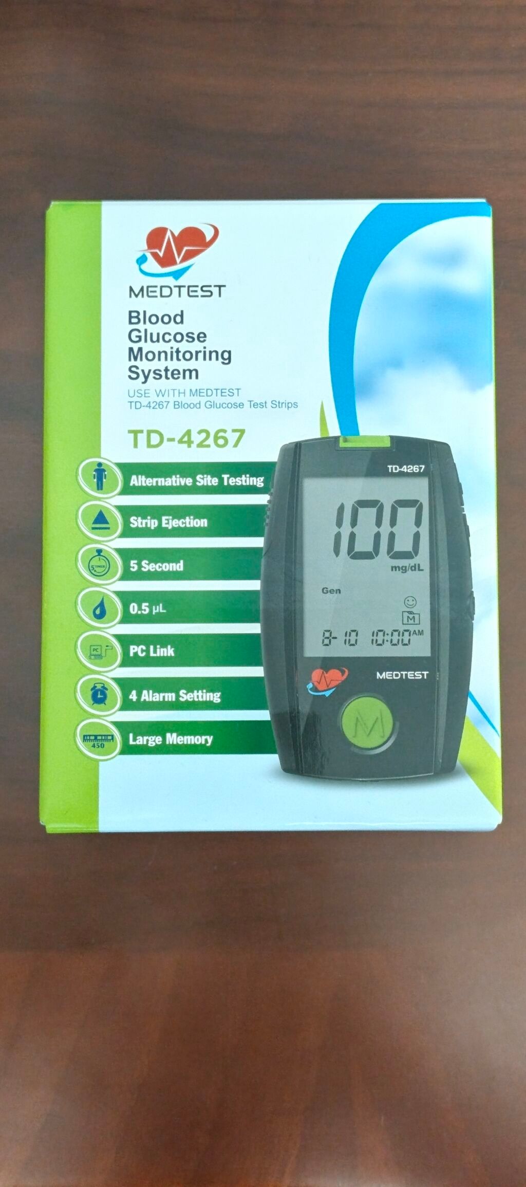 MedTest TD-4267 qan qlükoza ölçmə sistemi. Şəkər ölçmə aparatı