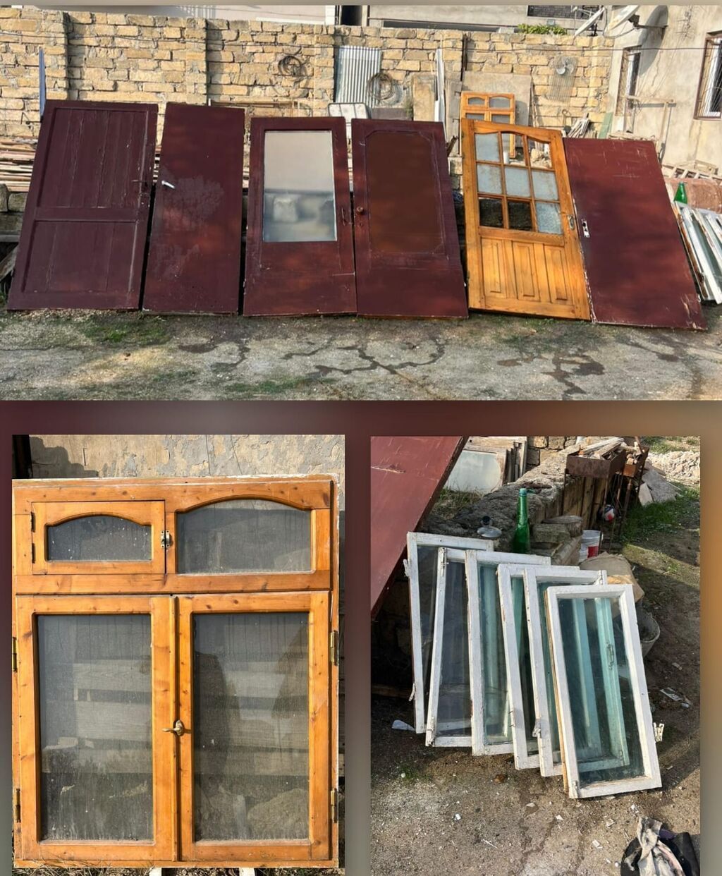 Qapilar ve pencereler. 1 ededi 10 azn Opsi hamsin alana 110. Unvan