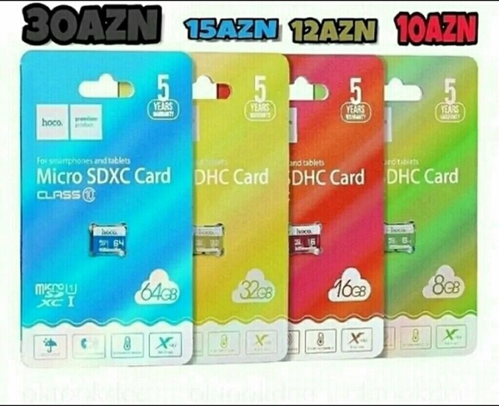 Mikro Fləş kartlar 2 Gb-8 Azn 4Gb-10 Azn 8Gb-11Azn 16Gb-12Azn 32Gb-15