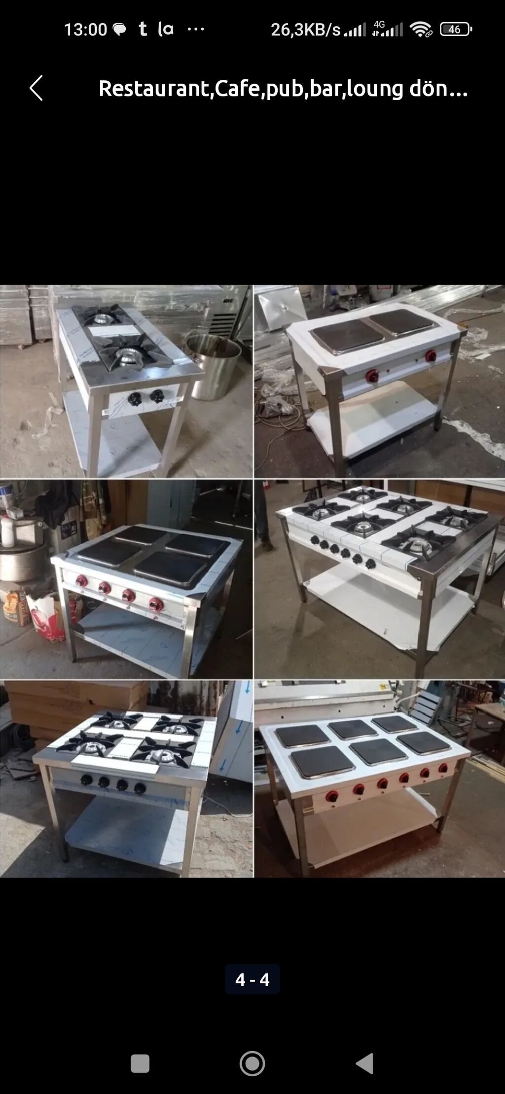 Restoran, kafe, pub, bar və lounge məkanları üçün paslanmayan poladdan