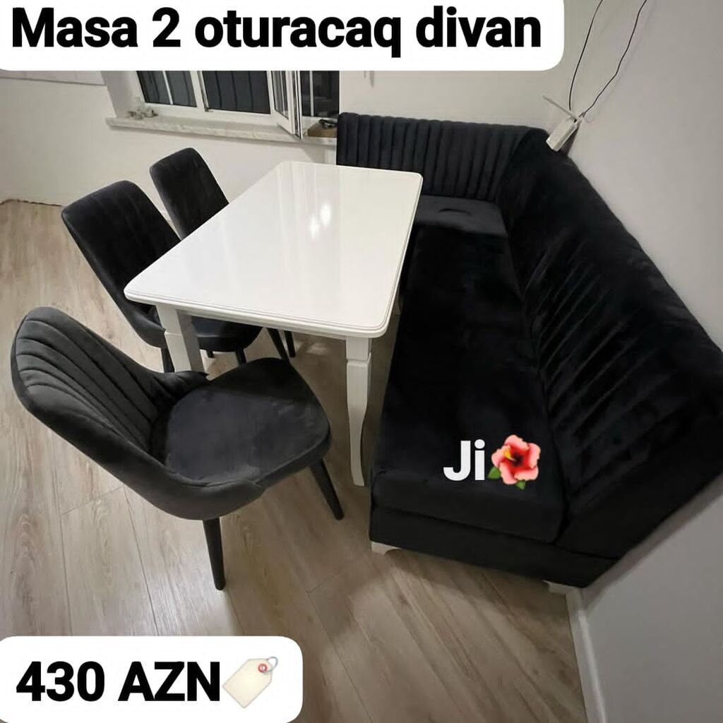 🇹🇷Turkiye istehsali. ✅Metbex masa desti Masa 2 oturacaq divan Masa