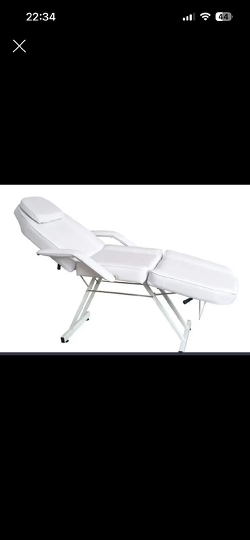 İşlənmiş, Masaj kuşetkası, rəng - Ağ