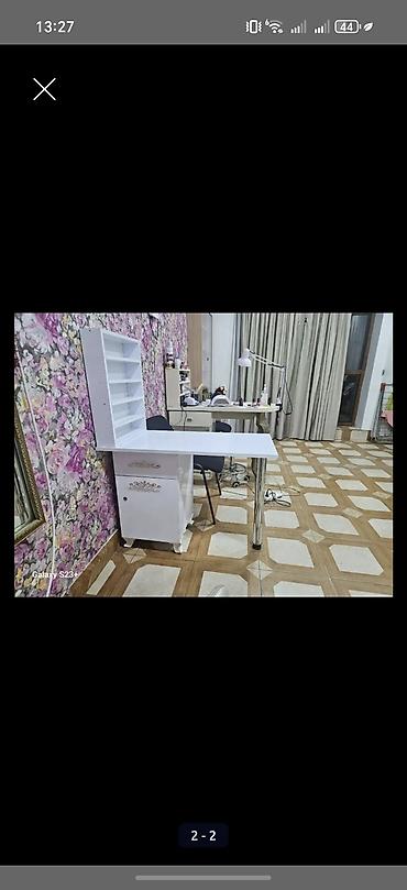 Künc masa, Siyirməli, Polkalı, Parlaq laminat - şəkil 3