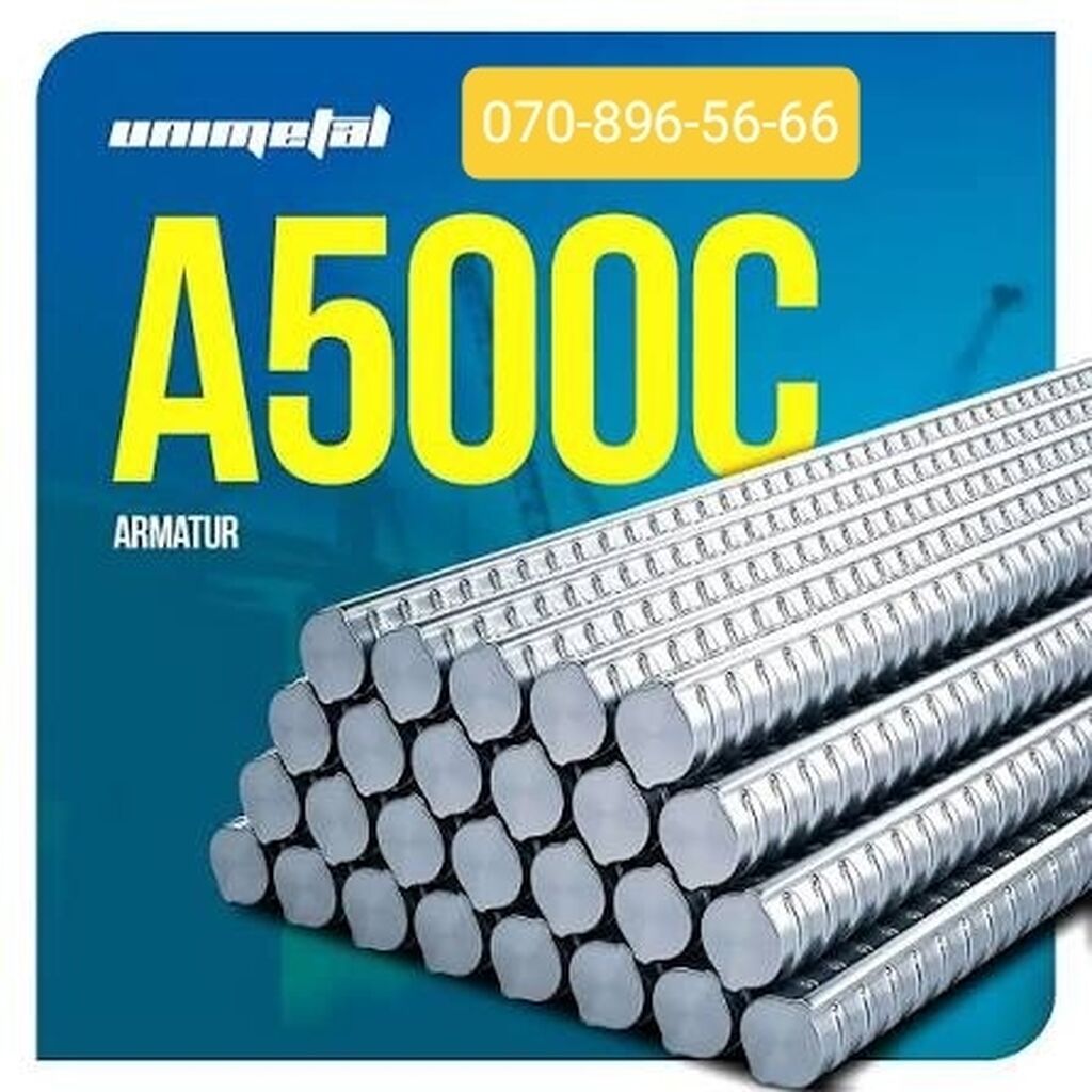 UNIMETAL Armatur A500C - Beton-karkas konstruksiyaların
