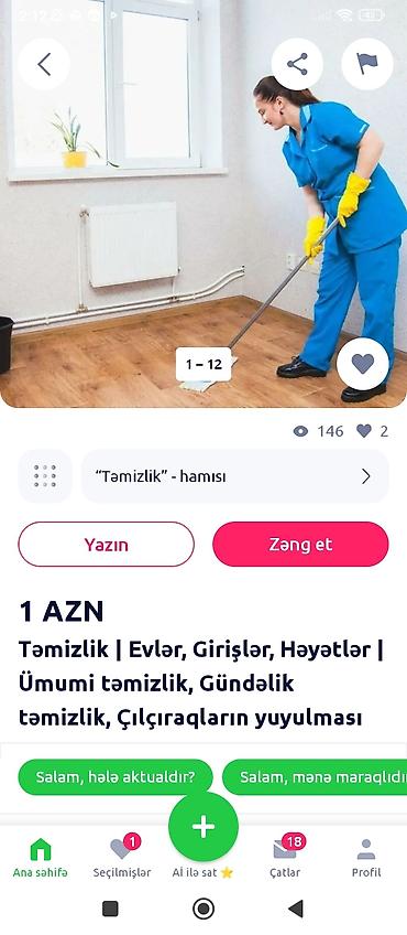 Xidmət: Peşəkar təmizlik Tətbiq sahələri: - Ev və mənzillərin - şəkil 4
