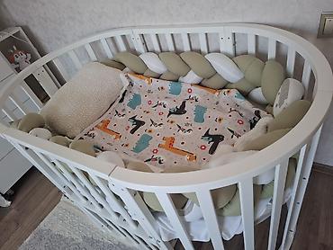 Oğlan və qız üçün, Yumru, Beşik, Dəst ilə, Matras ilə, Yellənmə mexanizm ilə - şəkil 2