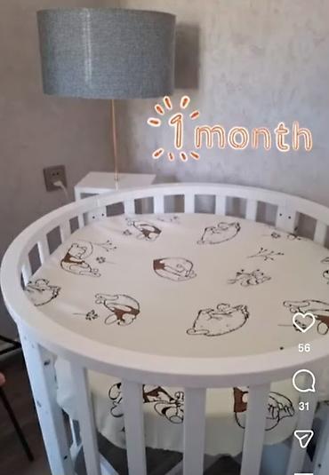 Oğlan və qız üçün, Yumru, Beşik, Dəst ilə, Matras ilə, Yellənmə mexanizm ilə - şəkil 5