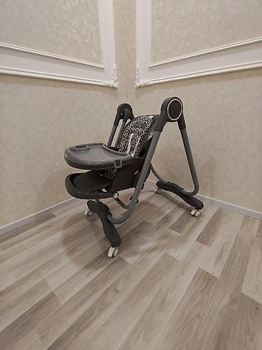 Uşaq yemək stulu – tənzimlənən və qatlanan model - Rəng: boz/qarışıq - şəkil 3