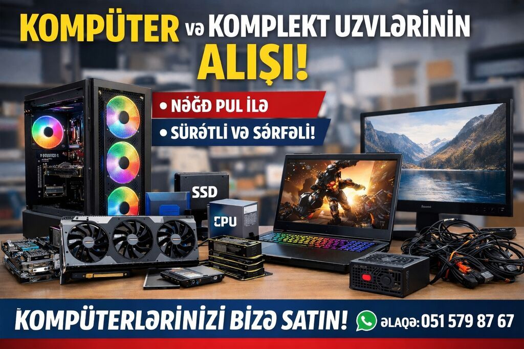Xidmət: Kompüter və komplekt hissələrin alınması – Stolüstü PC