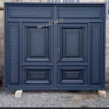 680 manatdan bawlayan qiymetlerle Demir qapilar darvazalar eni 3metir - şəkil 4