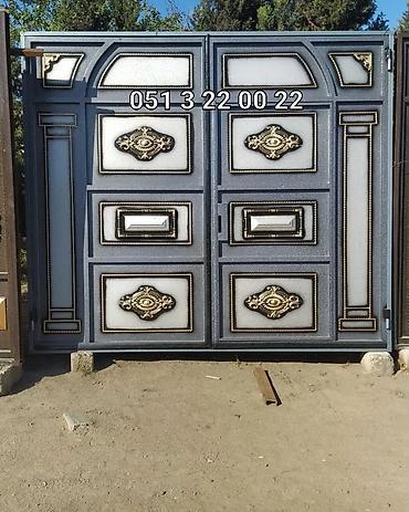 680 manatdan bawlayan qiymetlerle Demir qapilar darvazalar eni 3metir - şəkil 2