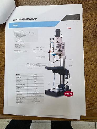 MC50 Şanzımanlı Matkap Tezgâhı Texniki xüsusiyyətlər: - Motor gücü - şəkil 3