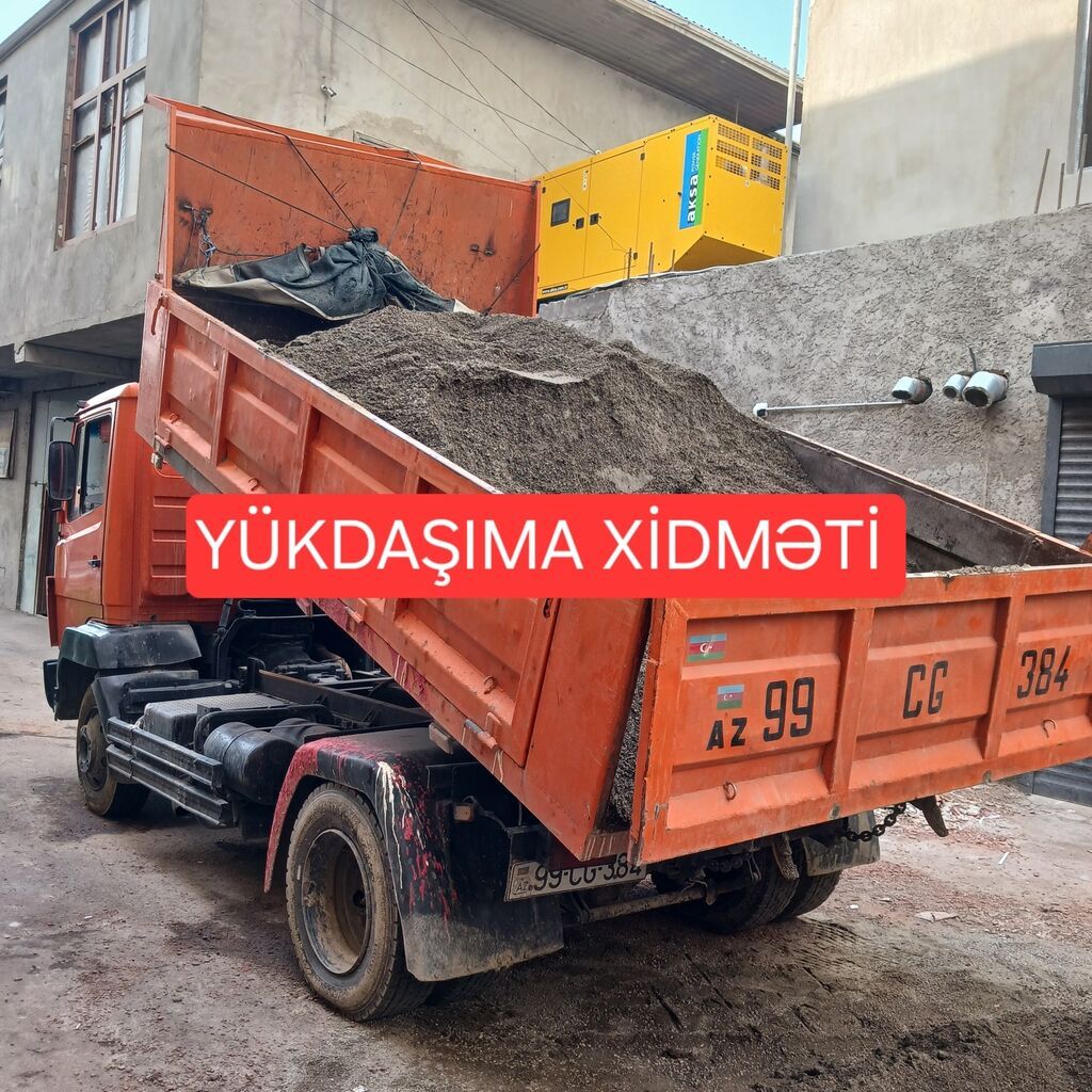 Yükdaşıma və tikinti materiallarının çatdırılması xidməti - KAMAZ