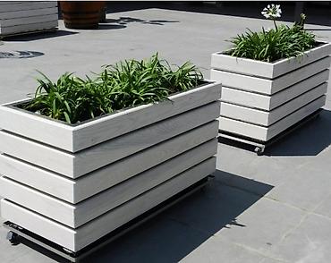 Dibçəklər hər ölçüdə kafe Ağacdan dekorativ uzun formalı dibçək/qutu - şəkil 5