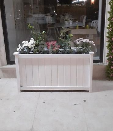 Dibçək Ağ rəngli #dibcək #dibcek #кашпо #цветочницы dekorativ ağacdan - şəkil 3