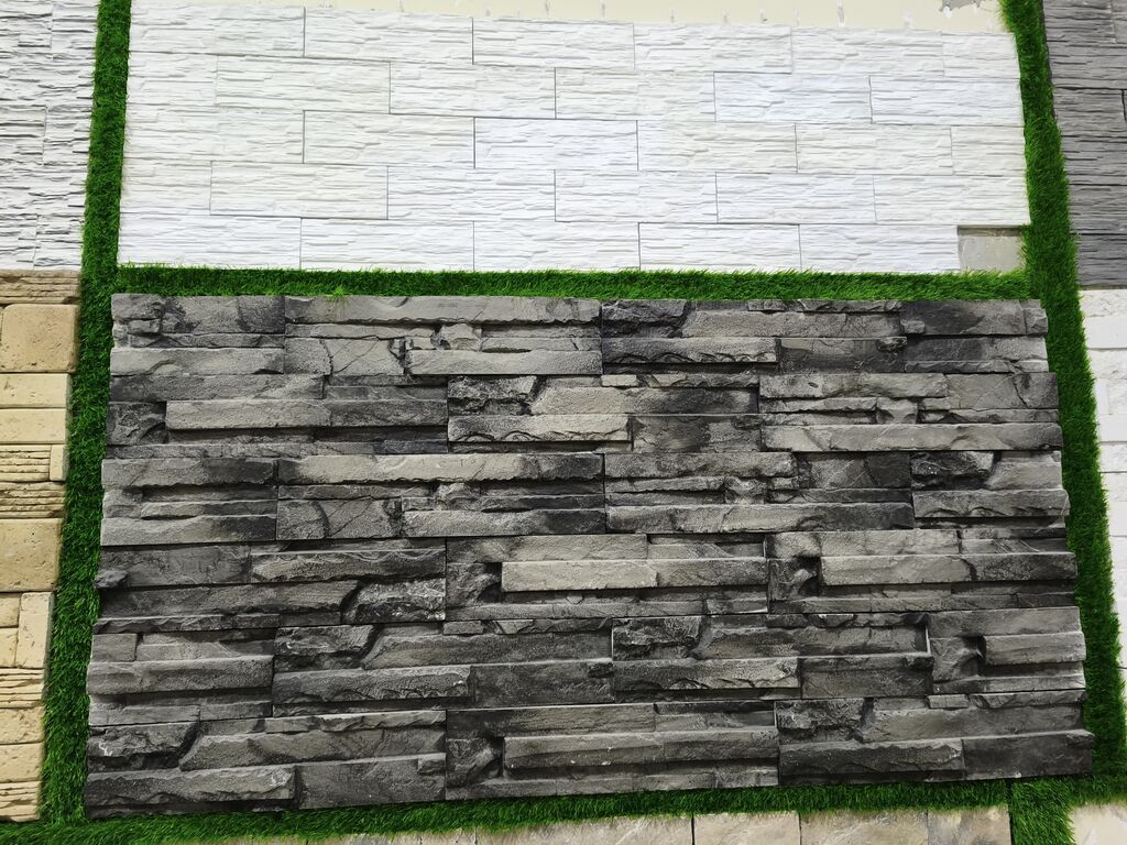 Dekorativ divar üzlüyü – daş fakturalı panellər - Material: dekorativ