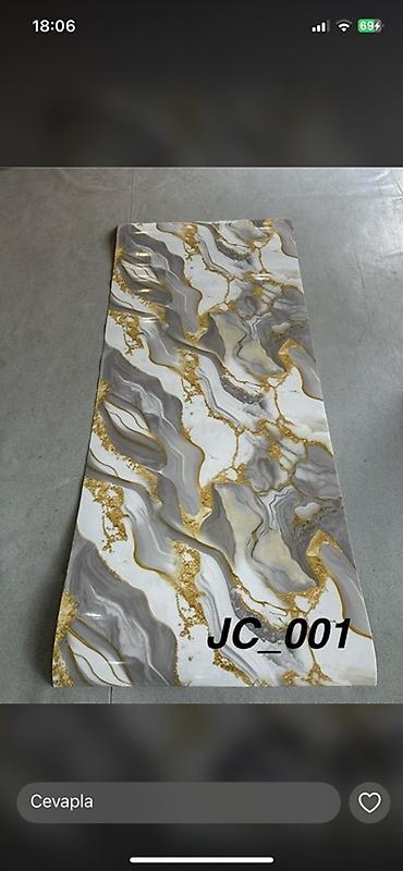 Məhsul: Dekorativ PVC yapışqanlı örtük – mərmər effektli panellər - şəkil 4