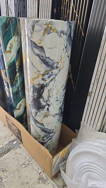 Hamam ucun kafel evezi mermer paneller . Suvaqin ustunden kafelin - şəkil 2