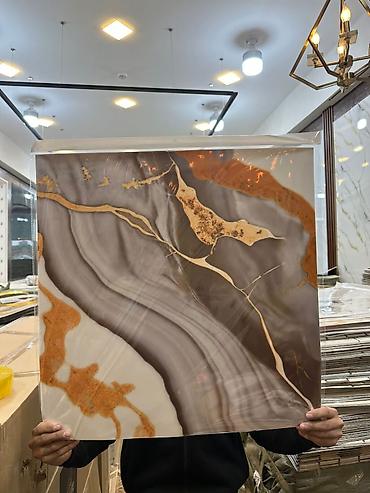 Mermer effekti veren . Turkiyenindi Pvc divar kagizlarinin - şəkil 4