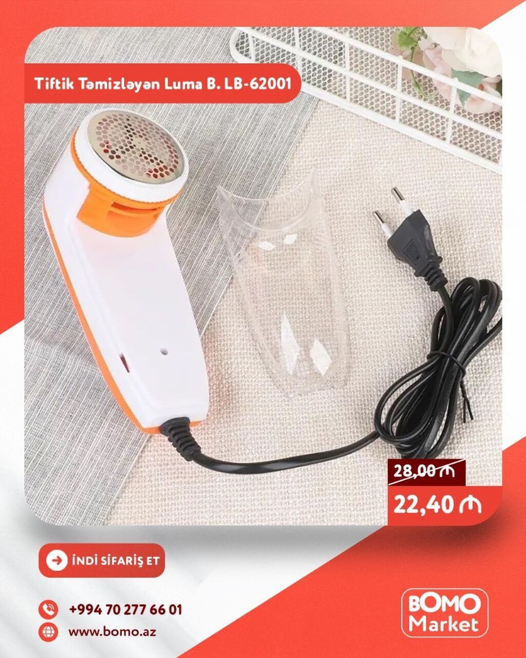 🔥 Tiftik Təmizləyən Luma Bella LB-62001 ✅ Marka: Luma Bella ✅