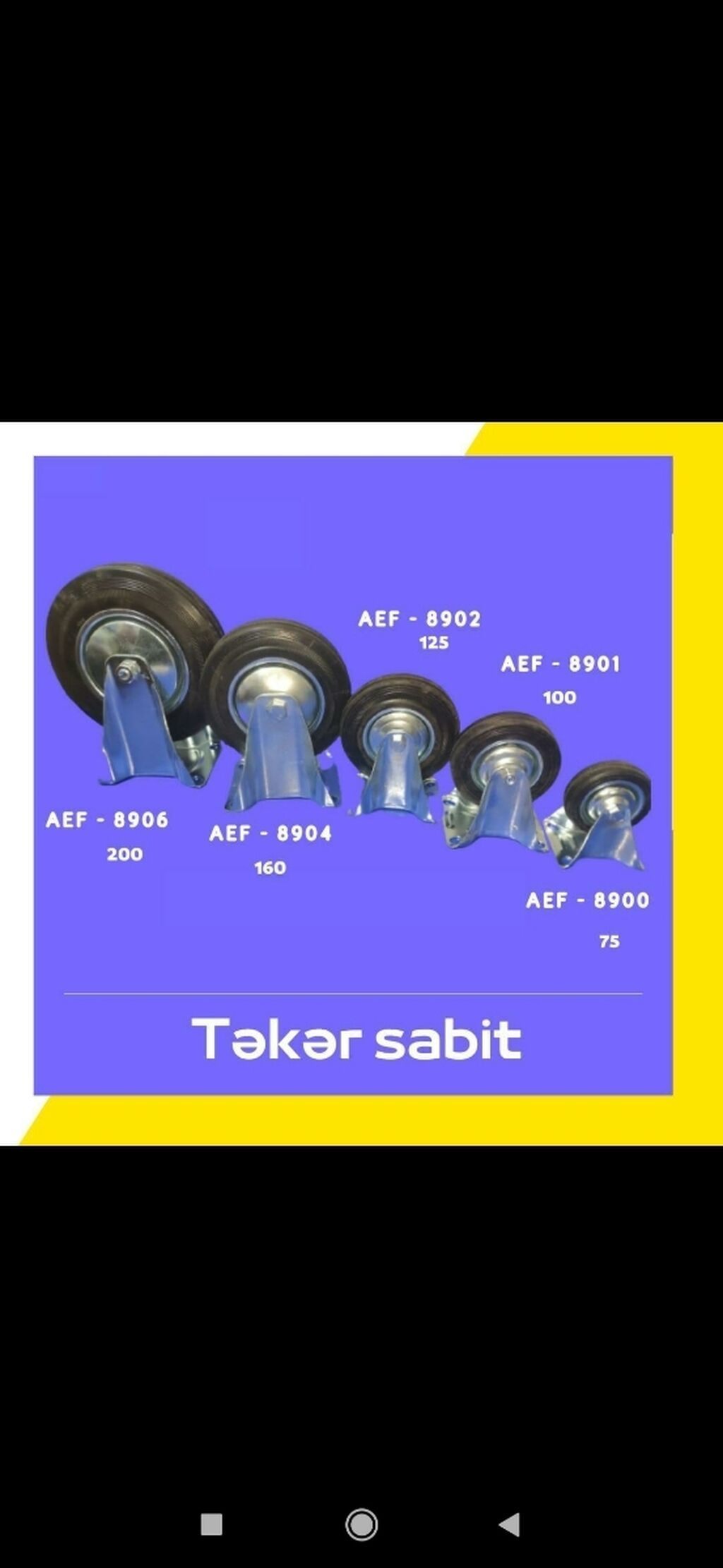 Tekerler razmerler var