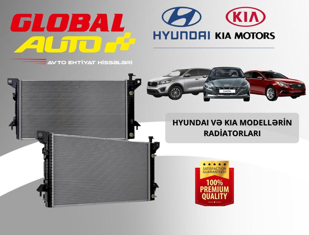 🚗 Hyundai və Kia (2020-2026) Modelləri Üçün Tam Radiator Sistemi!