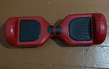 Qırmızı rəngli elektrikli hoverboard (özünü tarazlayan skuter) - - şəkil 2