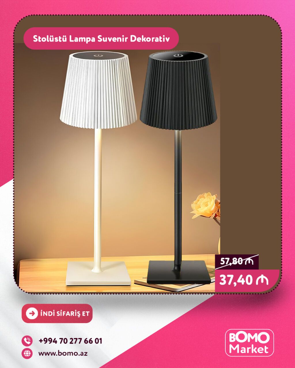 🔥 Stolüstü Lampa Suvenir Hədiyyəlik Dekorativ ✅ Marka: No Brand ✅