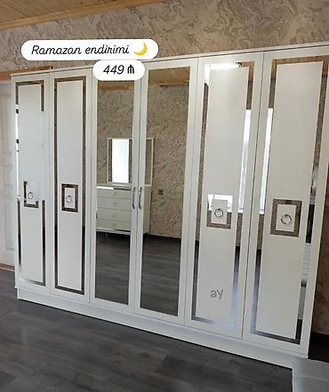 *6 Qapılı Dolab* – Sifarişlə Hazırlanır Ölçü: 240 × 47 × 200 Rəng - şəkil 5