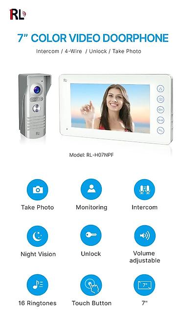 🔹Bu məhsul video domofon (Video Doorphone) sistemidir — qapıya gələn - şəkil 4