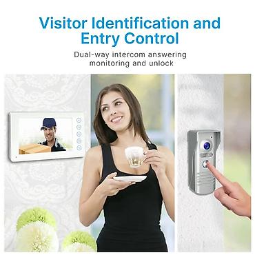 🔹Bu məhsul video domofon (Video Doorphone) sistemidir — qapıya gələn - şəkil 3