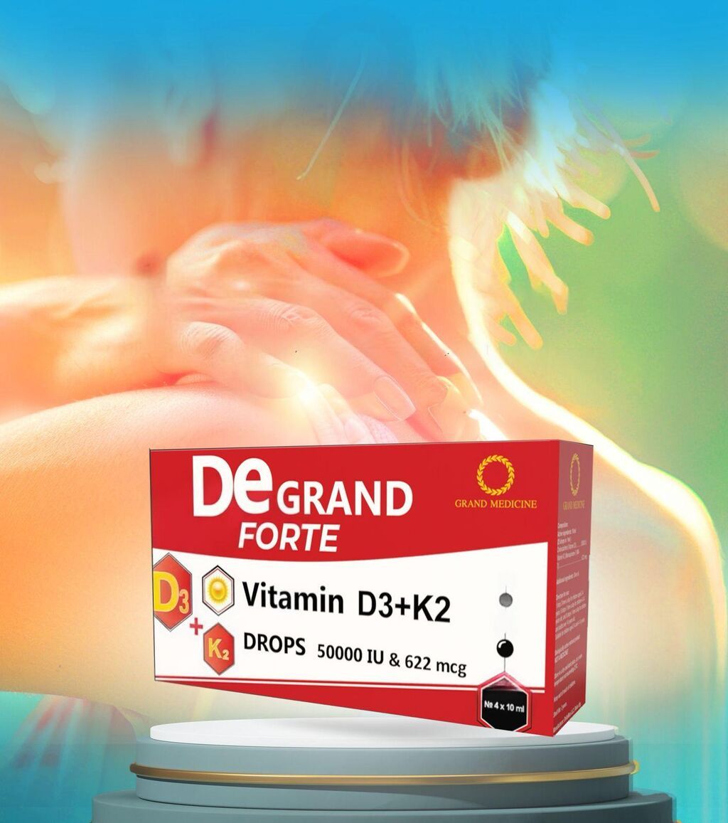 Vitamin kompleksi Grand Medicine De Grand Forte D3+K2, 4x10 ml