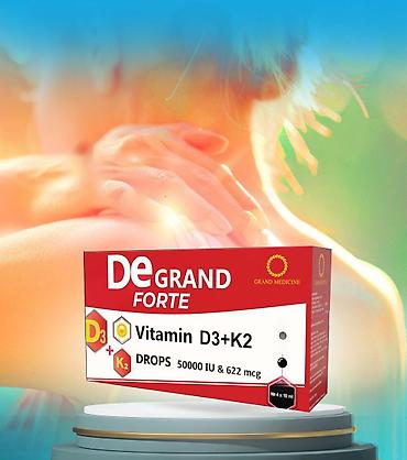 Vitamin kompleksi Grand Medicine De Grand Forte D3+K2, 4x10 ml - şəkil 2