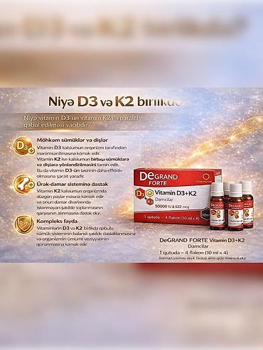 Vitamin kompleksi Grand Medicine De Grand Forte D3+K2, 4x10 ml - şəkil 5