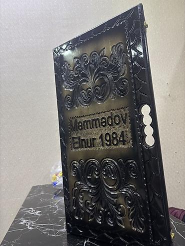 Şahmat/nağara tipli taxta nərd dəsti – fərdi dizaynlı.isdenilen - şəkil 3