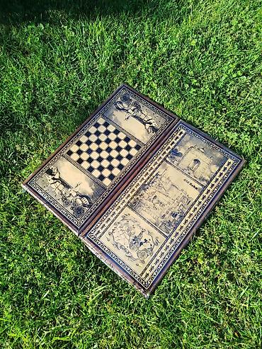 Şahmat/nağara tipli taxta nərd dəsti – fərdi dizaynlı.isdenilen - şəkil 5